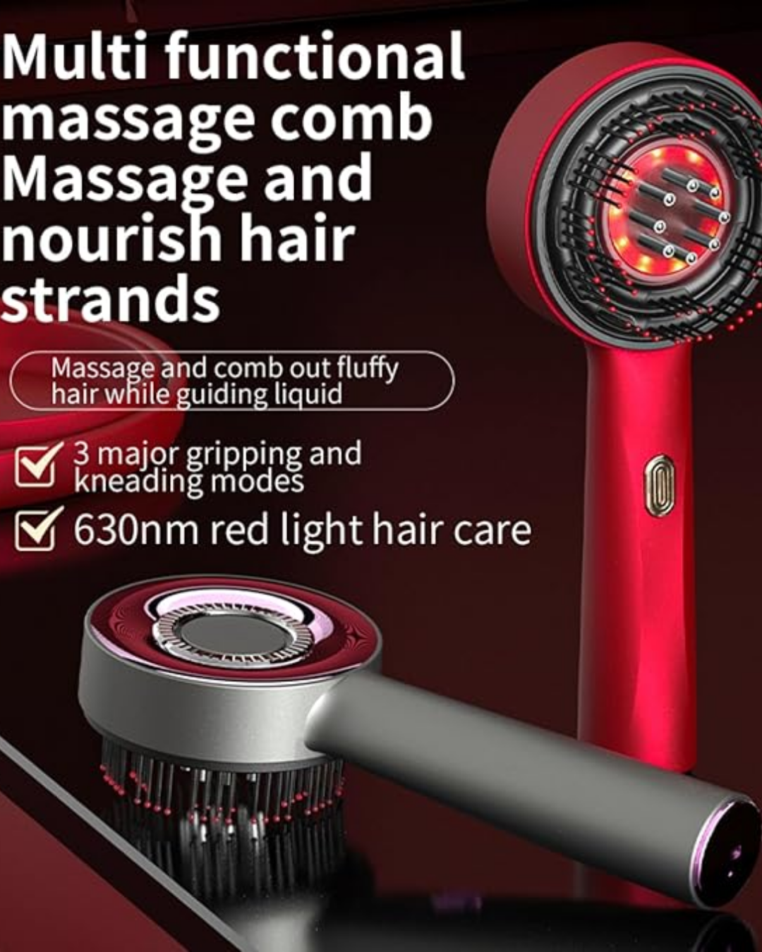 Electric Head Massager, 2-in-1 Head Massager, Electric with Hair Oil Applicator