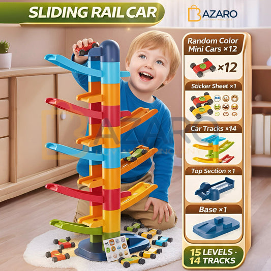 Ramp Racing Toy For Kids Car Adventure Toy Race Track Cars New DIY Assembled Gliding Track Vehicles