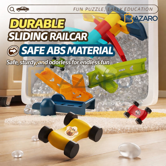 Ramp Racing Toy For Kids Car Adventure Toy Race Track Cars New DIY Assembled Gliding Track Vehicles