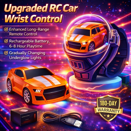 watch Remote Control Car Toy Made of Metal, a Gift for Boys And Girls, Rechargeable Racing Car with led Light