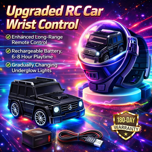 watch Remote Control Car Toy Made of Metal, a Gift for Boys And Girls, Rechargeable Racing Car with led Light